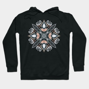 Teal and Orange Mandala Hoodie